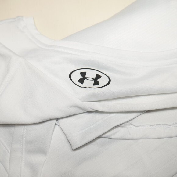 Under Armour Performance Loose Crewneck T-Shirt Men's Size 4XL White Workout EUC - Picture 2 of 5